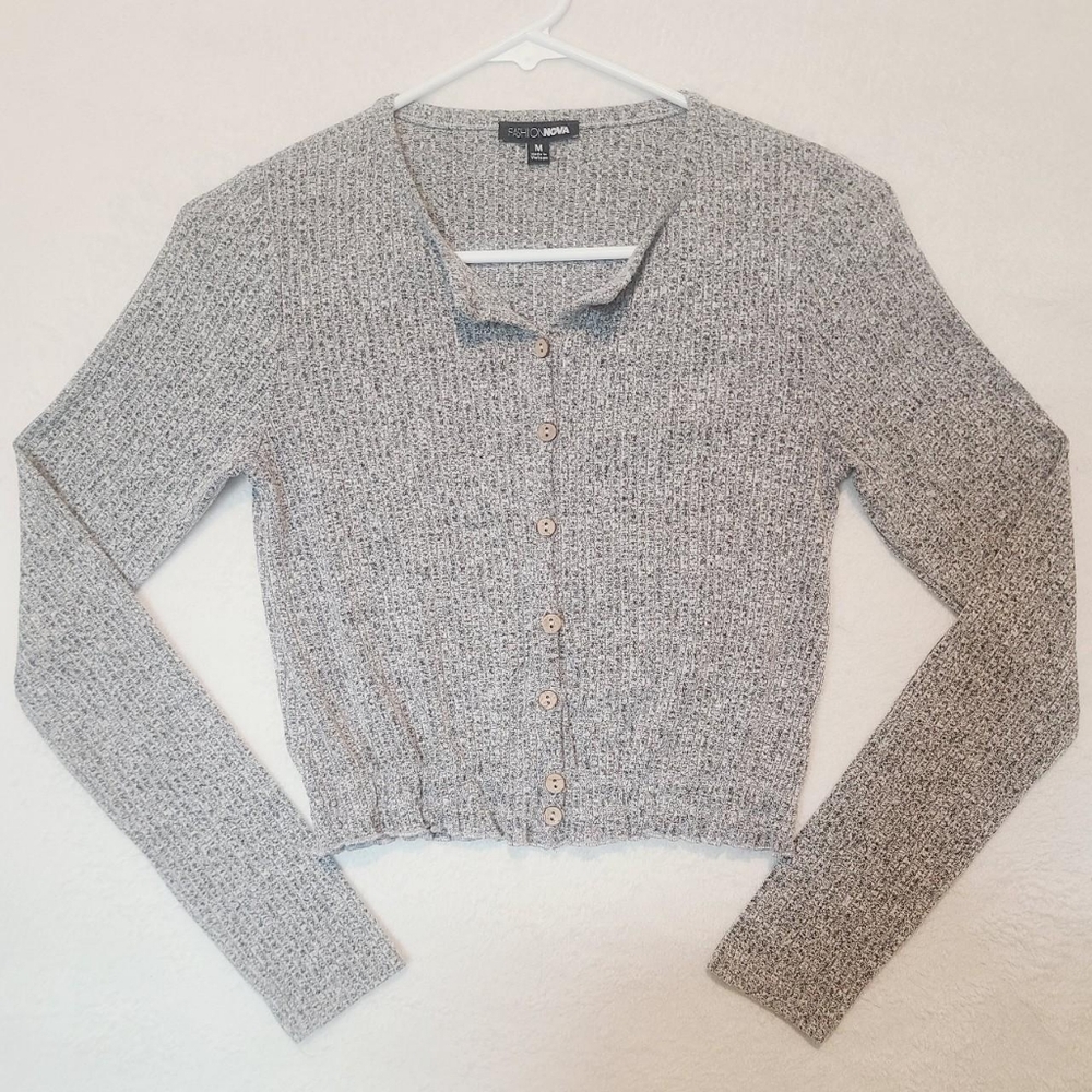 Light Gray Fashion Nova Cardigan